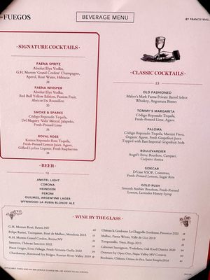 Menu photo 1 Los Fuegos Miami Beach, FL