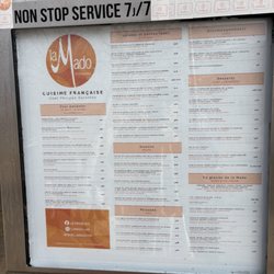 La Mado - Menu