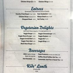 Nikki's Cafe - Lunch Menu (as of 11/16/24)
