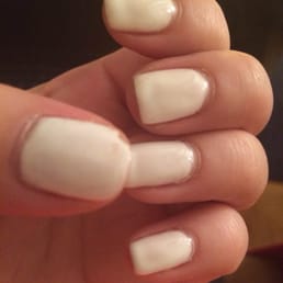Chipped and uneven in 1 day. Chipped and uneven in 1 day.