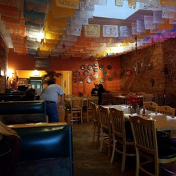 Inside of eatery.