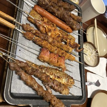 Dynasty BBQ - Assorted meat skewers - Chinese Near Me - San Mateo, California Dynasty BBQ - Assorted meat skewers - Chinese Near Me - San Mateo, California
