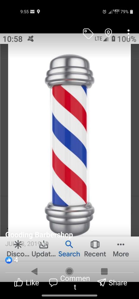 Gooding Barber Shop Logo