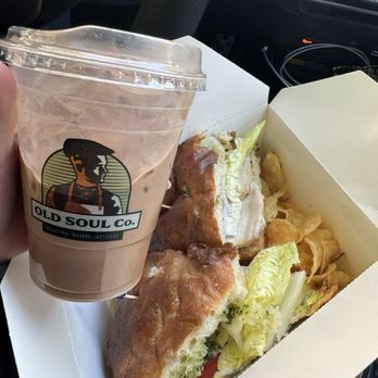 Old Soul @ 40 Acres - Chicken pesto sandwich, mocha coffee - Coffee & Tea Near Me - Sacramento, California Old Soul @ 40 Acres - Chicken pesto sandwich, mocha coffee - Coffee & Tea Near Me - Sacramento, California