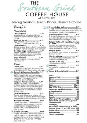 Menu photo 6 The Southern Grind Coffee House Orange Beach, AL