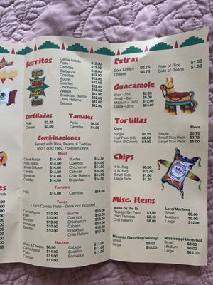 Menu photo 5 El Toro Bravo Tortilleria Costa Mesa, CA