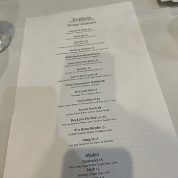 Brothers - Cocktail menu - Seafood Near Me - Norfolk, Virginia Brothers - Cocktail menu - Seafood Near Me - Norfolk, Virginia