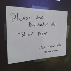 Rockford Billiard Cafe - Really!!!!!! This is ridiculous !!!!!!! Health code violation !!!!!!!! FIX IT as the OWNER!!!!!