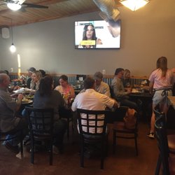 Euro Bistro - Local patrons enjoying fabulous pizza.