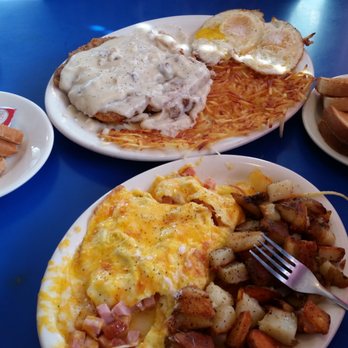 Bert's Diner - Ham & Queso Omelette and Chicken Friend Steak & Eggs. - Diners Near Me - Elk Grove, California Bert's Diner - Ham & Queso Omelette and Chicken Friend Steak & Eggs. - Diners Near Me - Elk Grove, California