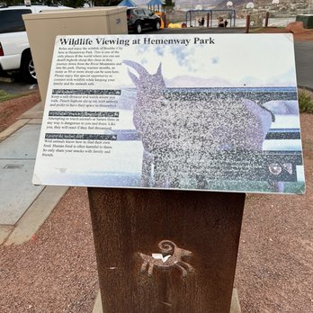 Hemenway Valley Park - Hemenway Park Sunday, September 4, 2022 @ Sunset (Sorry no sheep showed up) Sign about Wildlife Viewing at Hemenway Park - Recreation Centers Near Me - Boulder City, Nevada Hemenway Valley Park - Hemenway Park Sunday, September 4, 2022 @ Sunset (Sorry no sheep showed up) Sign about Wildlife Viewing at Hemenway Park - Recreation Centers Near Me - Boulder City, Nevada