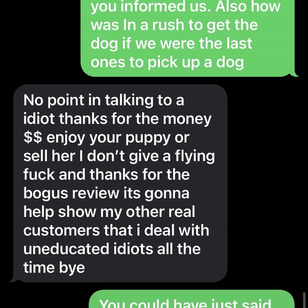 Ssj2Kennels - This is the text interaction.. - Pet Breeders Near Me