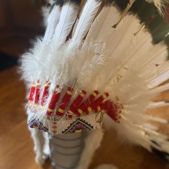 Big Bear Valley Hummingbird Project - Beautifully handcrafted war bonnet - Thrift Stores Near Me - Big Bear City, California Big Bear Valley Hummingbird Project - Beautifully handcrafted war bonnet - Thrift Stores Near Me - Big Bear City, California