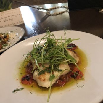 Harvest - The wolf fish with tomatoes and something. Very delicious! - New American Near Me - Las Vegas, Nevada Harvest - The wolf fish with tomatoes and something. Very delicious! - New American Near Me - Las Vegas, Nevada