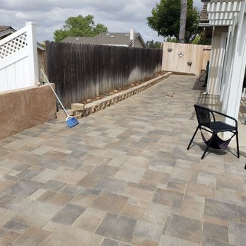 Sandstone Construction - New Stucco wall and pavers throughout the backyard - Masonry/Concrete Near Me Sandstone Construction - New Stucco wall and pavers throughout the backyard - Masonry/Concrete Near Me
