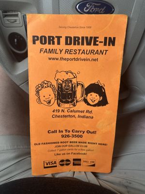 Menu photo 1 Port Drive-In Chesterton, IN