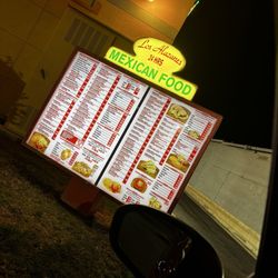 Los Alazanes Mexican Food - Menu