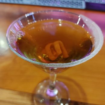 The Astro Lounge - The bartender and I have christened this "The Deckard" or the "Rick Deckard". Aztec chocolate bitters, sweet vermouth, whiskey and Galliardo - Lounges Near Me - Bend, Oregon