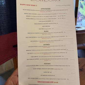 Bombera - New Years Day brunch 2026 - Mexican Near Me - Oakland, California