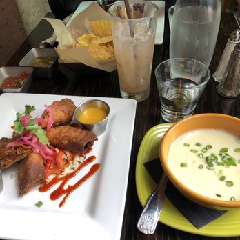 Agave - Duck adobo egg rolls and Spicy Cauliflower Bisque - Cocktail Bars Near Me - Seattle, Washington Agave - Duck adobo egg rolls and Spicy Cauliflower Bisque - Cocktail Bars Near Me - Seattle, Washington