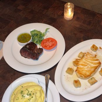 Water Grill - Bellevue - 12 oz filet mignon, Chilean sea bass, mashed potatoes - Seafood Near Me - Bellevue, Washington