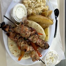Greek Chicken Kabob Dinner