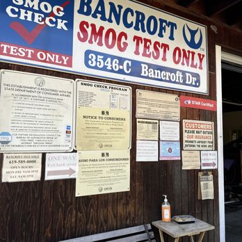 Bancroft Smog Test Only - Smog Check Stations Near Me - Spring Valley, California Bancroft Smog Test Only - Smog Check Stations Near Me - Spring Valley, California