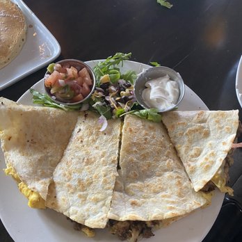 Drunch Eatery + Bar - Breakfast Quesadilla with chipotle sauce on the side. Soooo good! - Breakfast & Brunch Near Me - Columbus, Ohio Drunch Eatery + Bar - Breakfast Quesadilla with chipotle sauce on the side. Soooo good! - Breakfast & Brunch Near Me - Columbus, Ohio