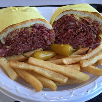 Varsity Burger - This bad boy is LOADED ! The pastrami sandwich ! - Burgers Near Me - Anaheim, California