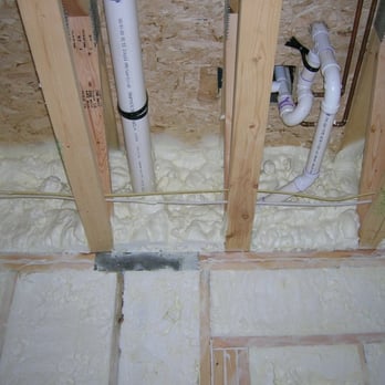 Advantage Foam Insulators - Rim joists. Icynene expands 1:100 filling all the small holes and cracks. Impossible get with normal fiberglass insulation. - General Contractors Near Me Advantage Foam Insulators - Rim joists. Icynene expands 1:100 filling all the small holes and cracks. Impossible get with normal fiberglass insulation. - General Contractors Near Me
