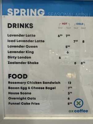 Menu photo 3 OX coffee San Diego, CA Menu photo 3 OX coffee San Diego, CA