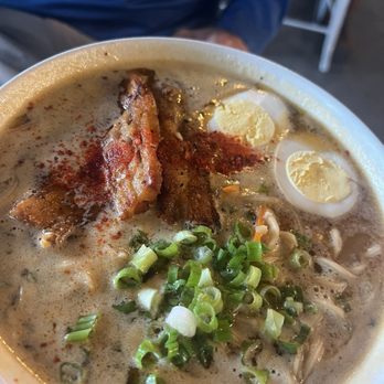 Nūdl - Tonkotsu Ramen (special of the day) with braised pork belly. - Asian Fusion Near Me - Bedford, Pennsylvania Nūdl - Tonkotsu Ramen (special of the day) with braised pork belly. - Asian Fusion Near Me - Bedford, Pennsylvania