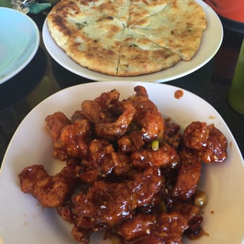 M's Kitchen - Green onion pancake and General Tso's - Chinese Near Me - Artesia, California