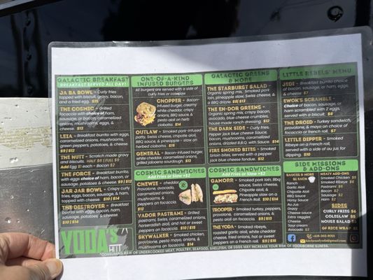 Menu photo 1 Yoda’s Hut Coos Bay, OR