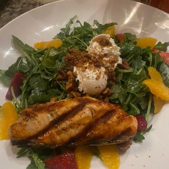 Chez Fabien - Arugula salad with Salmon - French Near Me - Grapevine, Texas Chez Fabien - Arugula salad with Salmon - French Near Me - Grapevine, Texas