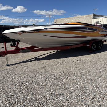 Adrenaline Trailers - Boat on New Trailer - Trailer Repair Near Me - Lake Havasu City, Arizona