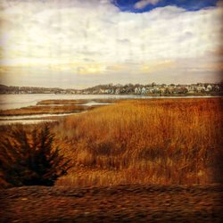 Amtrak - View from the train outside New Haven