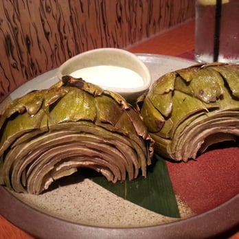 Tei Tei Robata Bar - Grilled artichokes...cured my craving! - Japanese Near Me - Dallas, Texas