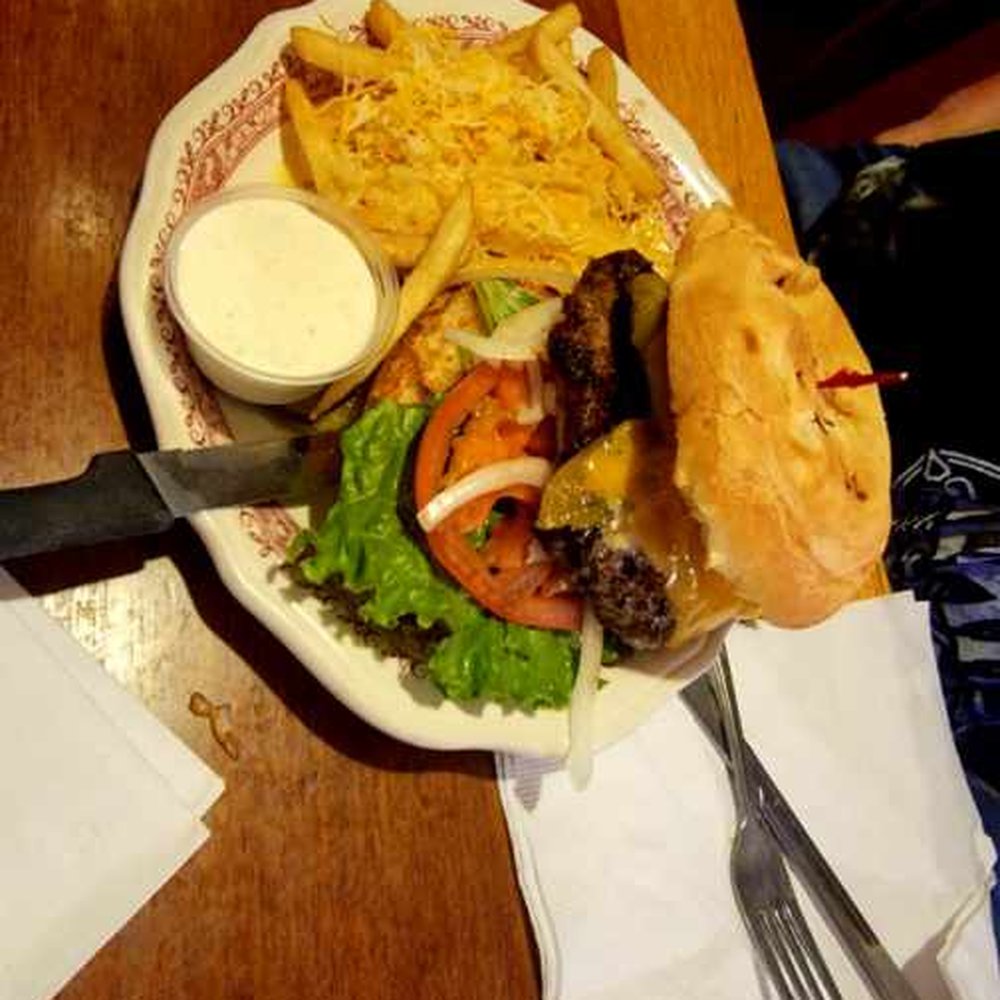 TJ's Roadhouse - Roadhouse Pepper burger - American Near Me - Colfax, California TJ's Roadhouse - Roadhouse Pepper burger - American Near Me - Colfax, California