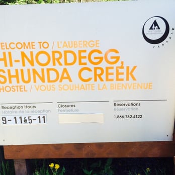 HI Nordegg - Shunda Creek reception hours 9-11 & 5-11 - Hostels Near Me - Nordegg, Alberta