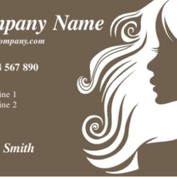 SimplyPrint - A template for a hairdressing business card