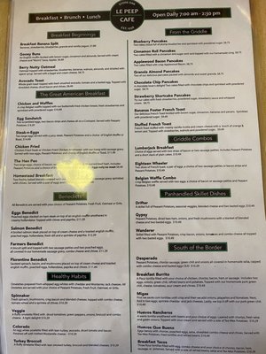 Menu photo 5 Le Peep Cafe San Antonio, TX