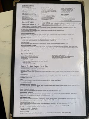 Menu photo 2 The Courtyard Alamo, CA Menu photo 2 The Courtyard Alamo, CA
