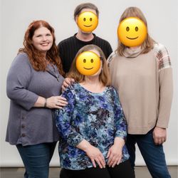 Den Sweeney Photography - Just a sample. Smile stickers to protect the family. I am the odd one out