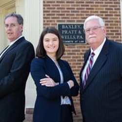 Baxley Pratt and Wells PA - John W. Wells, Esq., Jessica L Benson, Law Clerk, and Charles B. Baxley, Esq.