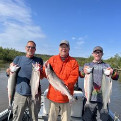 Bergs Frontier Fishing Guides - Coho salmon catching 2023
