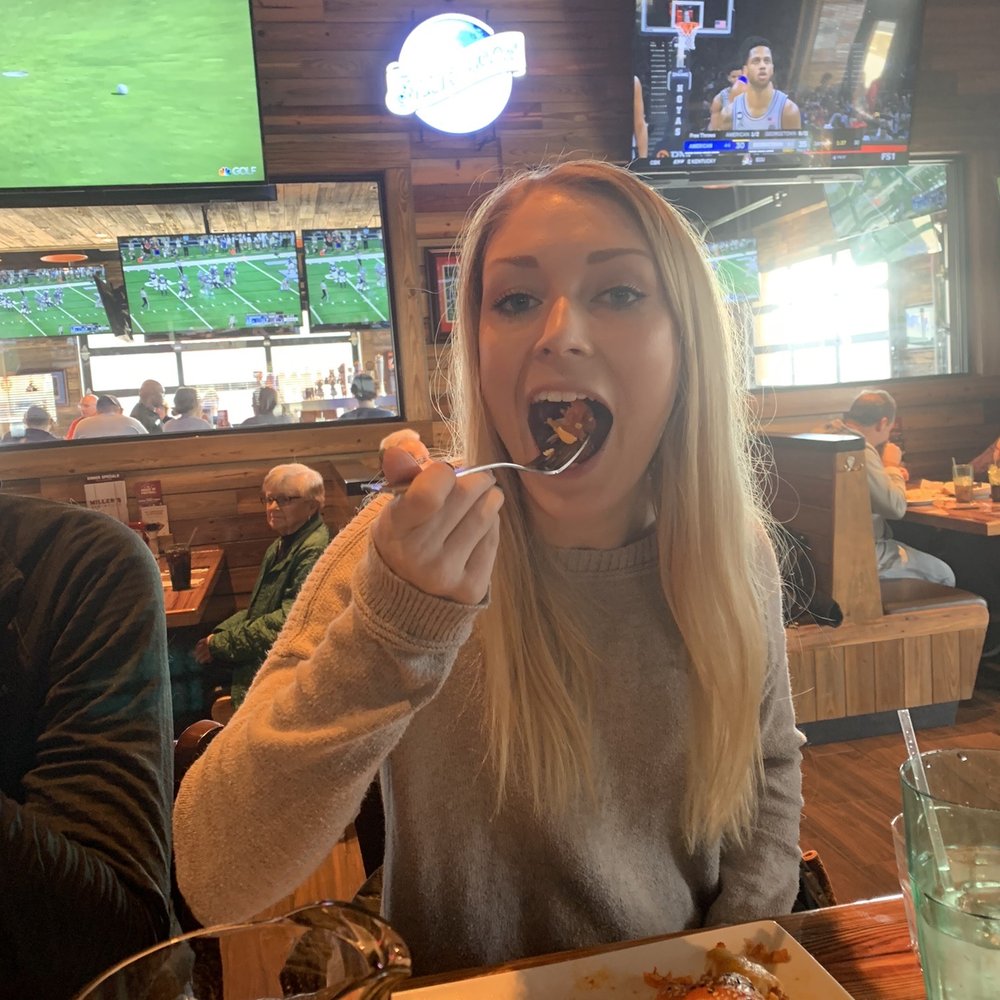 Miller's Ale House - Big red being gobbled up by blonde Abby - American Near Me - Media, Pennsylvania Miller's Ale House - Big red being gobbled up by blonde Abby - American Near Me - Media, Pennsylvania