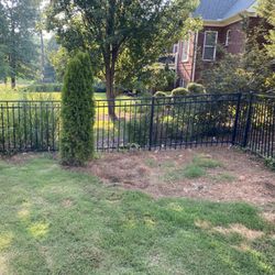 All South Lawnscapes - I guess they didnt know what to do here and just dumped pinestraw on it (not very well).