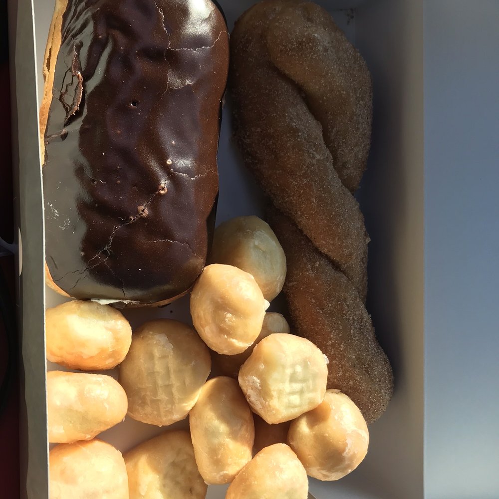 a variety of pastries in a box a variety of pastries in a box