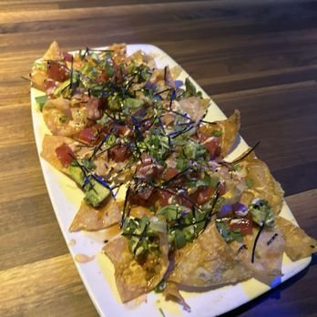 Yard House - Poke Nachos (2nd visit) - Vegetarian Near Me - San Diego, California
